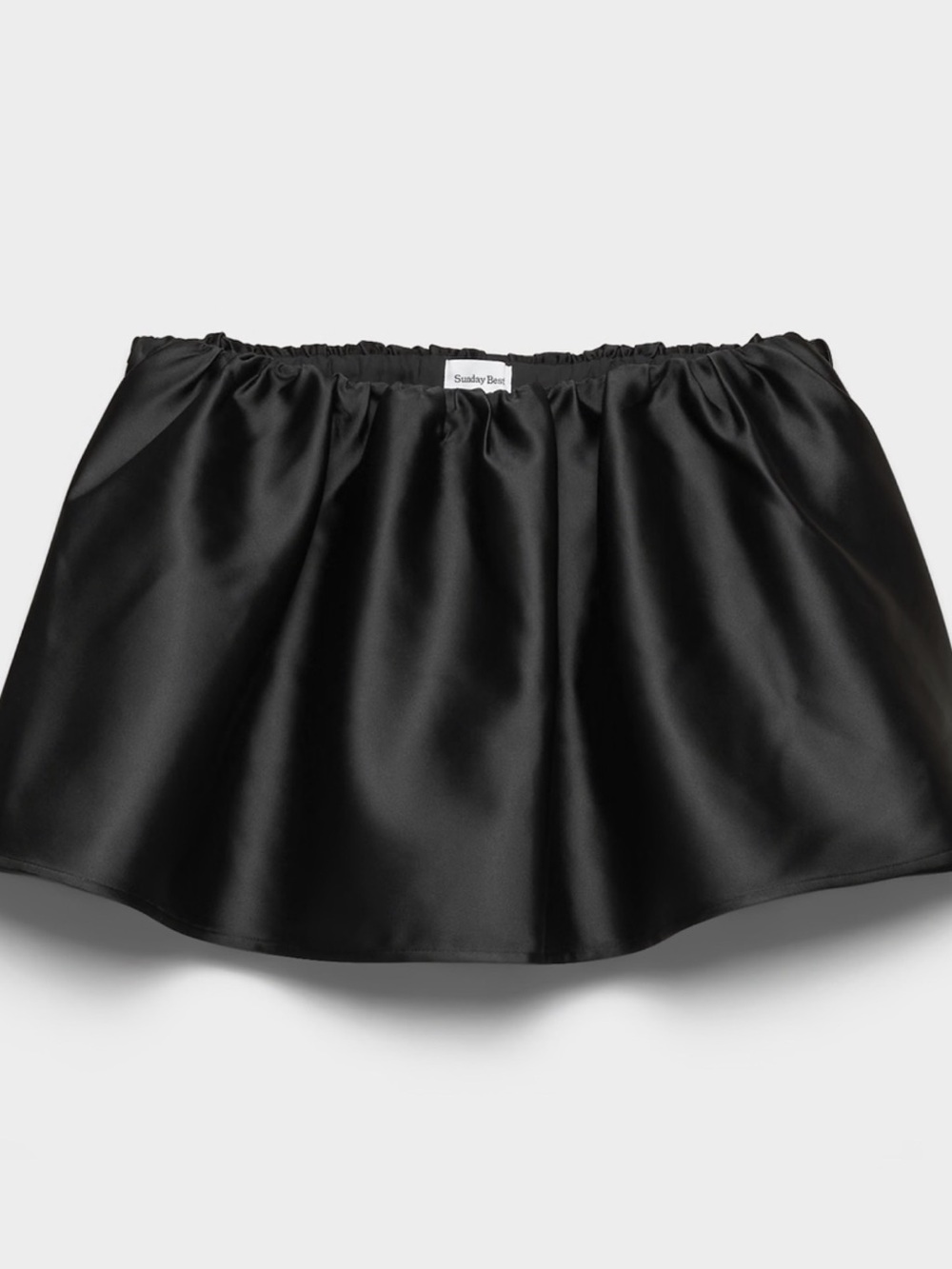 Aritzia Satin Black Circle Mini Skort